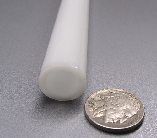Delrin Acetal White Tube 0.625" Oversize OD  x .500" Undersize ID x 24" Length - Foto 7 di 9