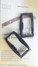 Precision Scale HO #33322 Diaphragms (Black Rubber) for Passerger Cars
