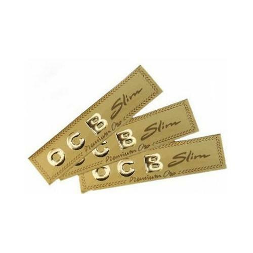 10 BOOKLETS OCB GOLD SLIM PREMIUM ROLLING PAPERS - Picture 1 of 1