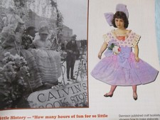 15p Dennison Paper Doll Tissue Paper Dresses History ARticle w/ Craft Pattern