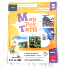 LIBRO SCUOLA ELEMENTARE MAPP PER TUTTI GEOGRAFIA 5 FABBRI EDITORI - (94)