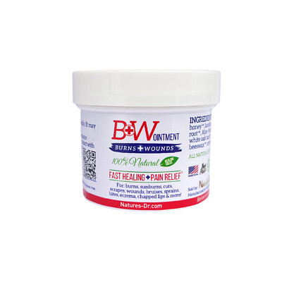 B&W Ointment - Burn and Wound Ointment - Amish made Burn Salve - 100% Natural