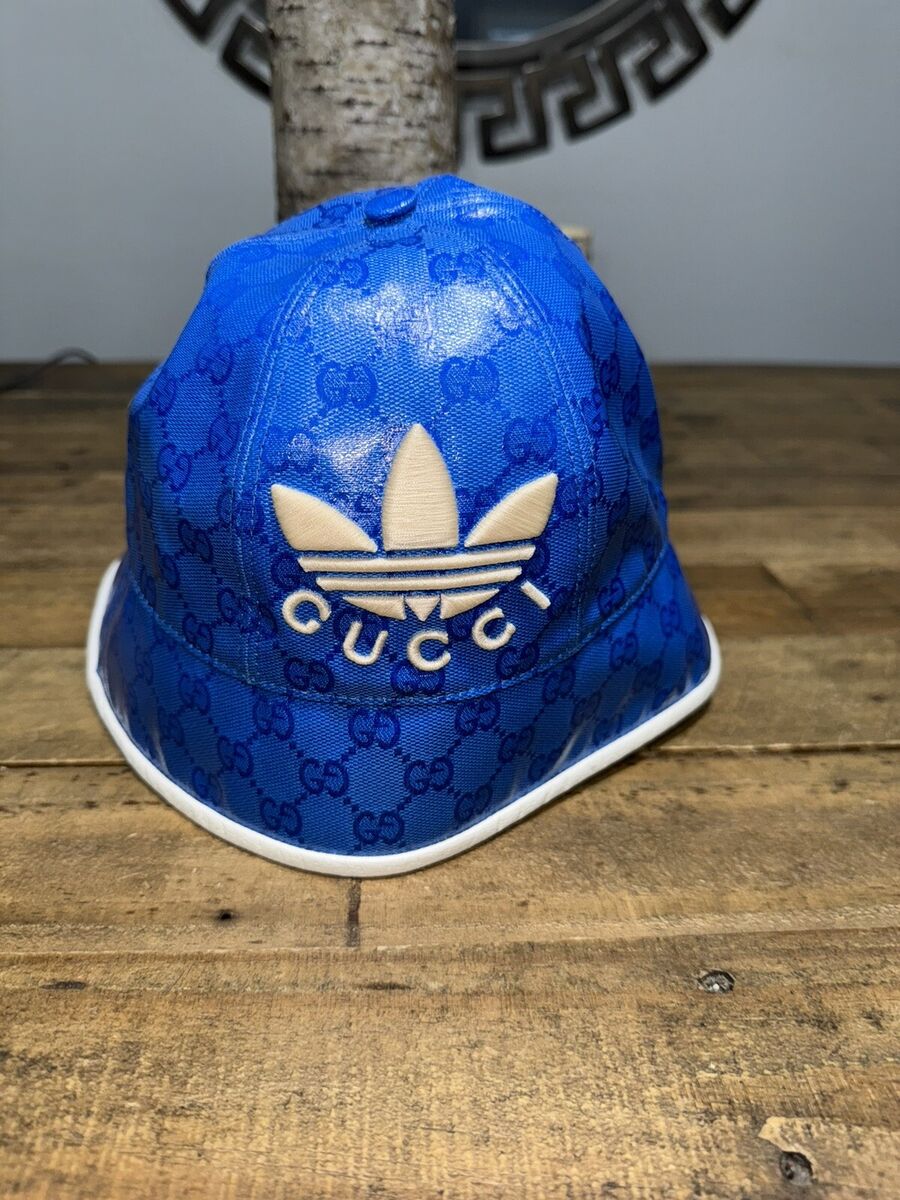 【お気にいる】 GG Brim Wide Adidas x Gucci New Supreme eBay | L Size Hat Logo 帽子