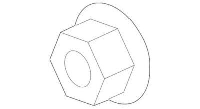 Genuine Ford Cv Axle Shaft Carrier Bearing Nut -W520102-S442