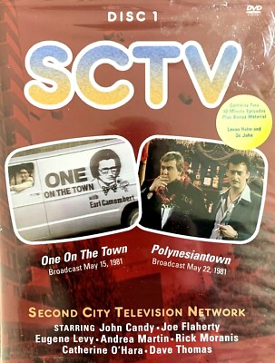 SCTV - Disc 1 DVD 1983 One On The Town & Polynesiantown BONUS Material SEALED