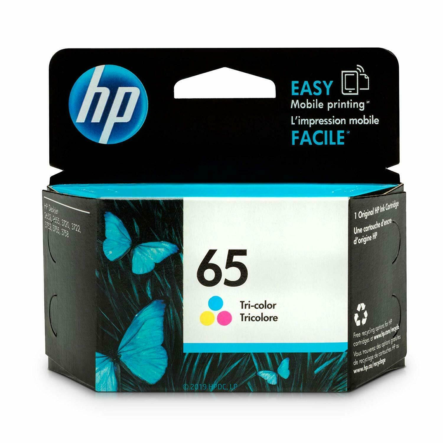 HP N9K01AN 65 Tri-Color Ink Cartridge for High-Quality Printing-image