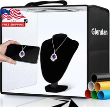 Portable Photo Studio Light Box,12"X12" Professional Dimmable Shooting Tent Kit