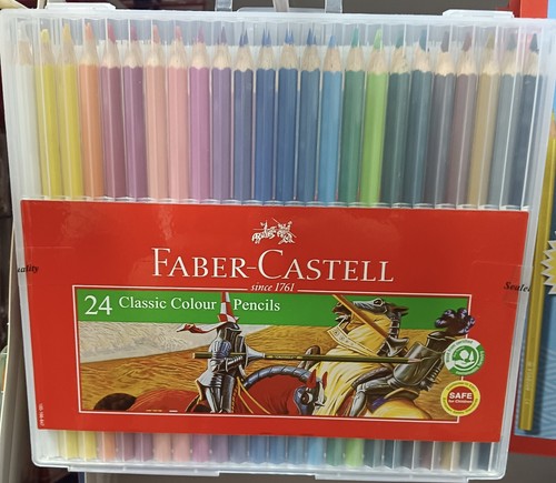 FABER- CASTELL 24 CLASSIC COLOUR PENCILS X 3 PACK FREE SHIPPING - Picture 6 of 6
