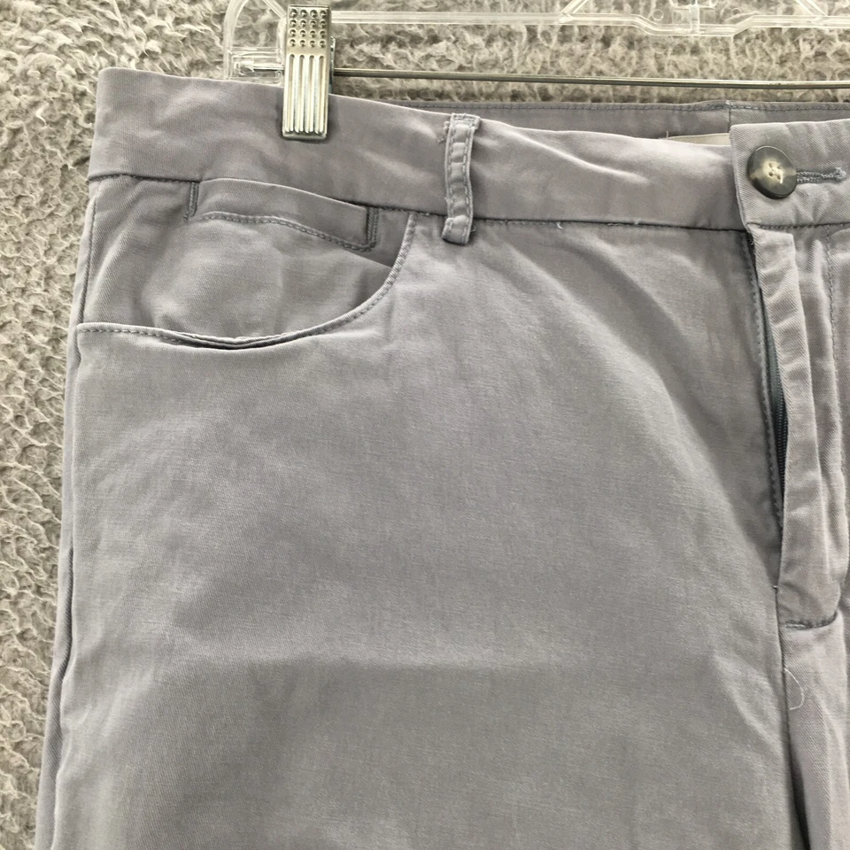 KUT From The Kloth Chino Pants Women 14 (actual 38x28) Gray High Rise Flat Front - Image 4 of 4