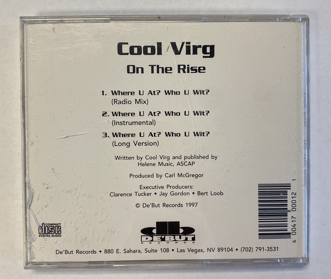 Cool Virg On The Rise CD Las Vegas Gangsta Rap Hip Hip RARE