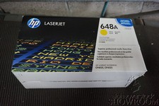 New Sealed Box Genuine OEM HP CE262A Yellow Toner 648A LaserJet CP4025 7G13H2Ba