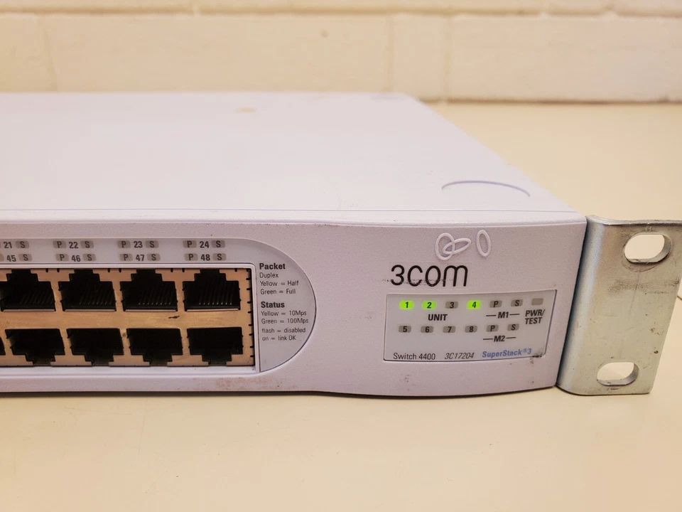 3COM SWITCH 4400 SUPERSTACK 3 3C17204 RACK 48-PORT with CASCADE EXTENDER 3C17226 - Image 2 of 4