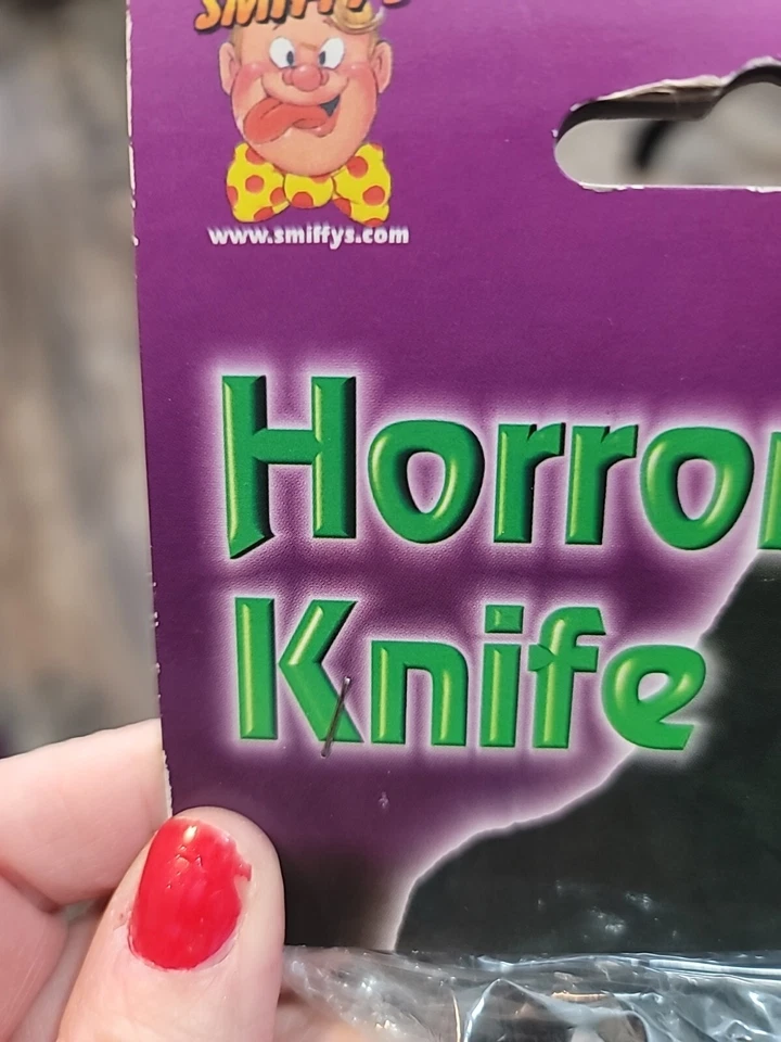 Smiffys Plástico Utilería Halloween Disfraz Horror Cuchillo Nuevo Gran Guarida Foto 3 de 4