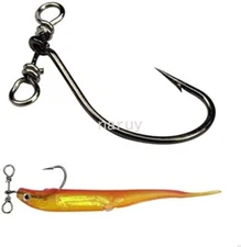 50/100 Pack Drop Shot Hooks in-line Drop Shot Rig For Bass,Perch Size 6# 4# 2#