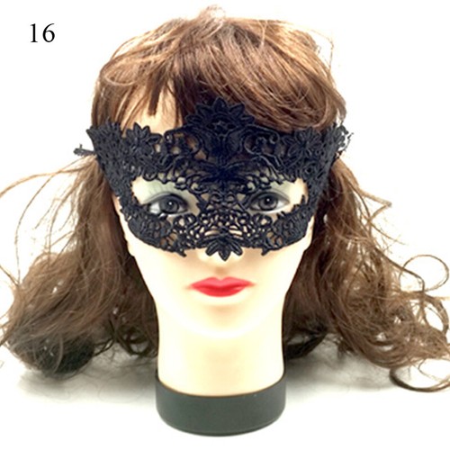 Sexy Black Lace Eye Mask Costume Ball Party Fancy Dress Ladies Masquerade Mask* - Picture 28 of 39