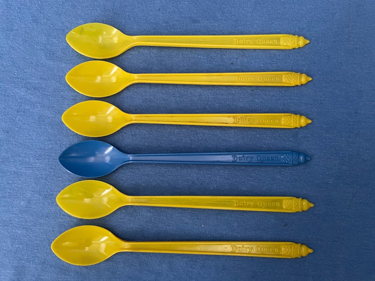 Vintage DAIRY QUEEN Ice Cream Spoons Lot of 6 DQ 7.25