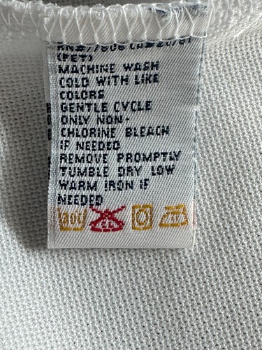Vintage Tommy Hilfiger Men's White Polo Shirt Size Medium polyester - Picture 6 of 7