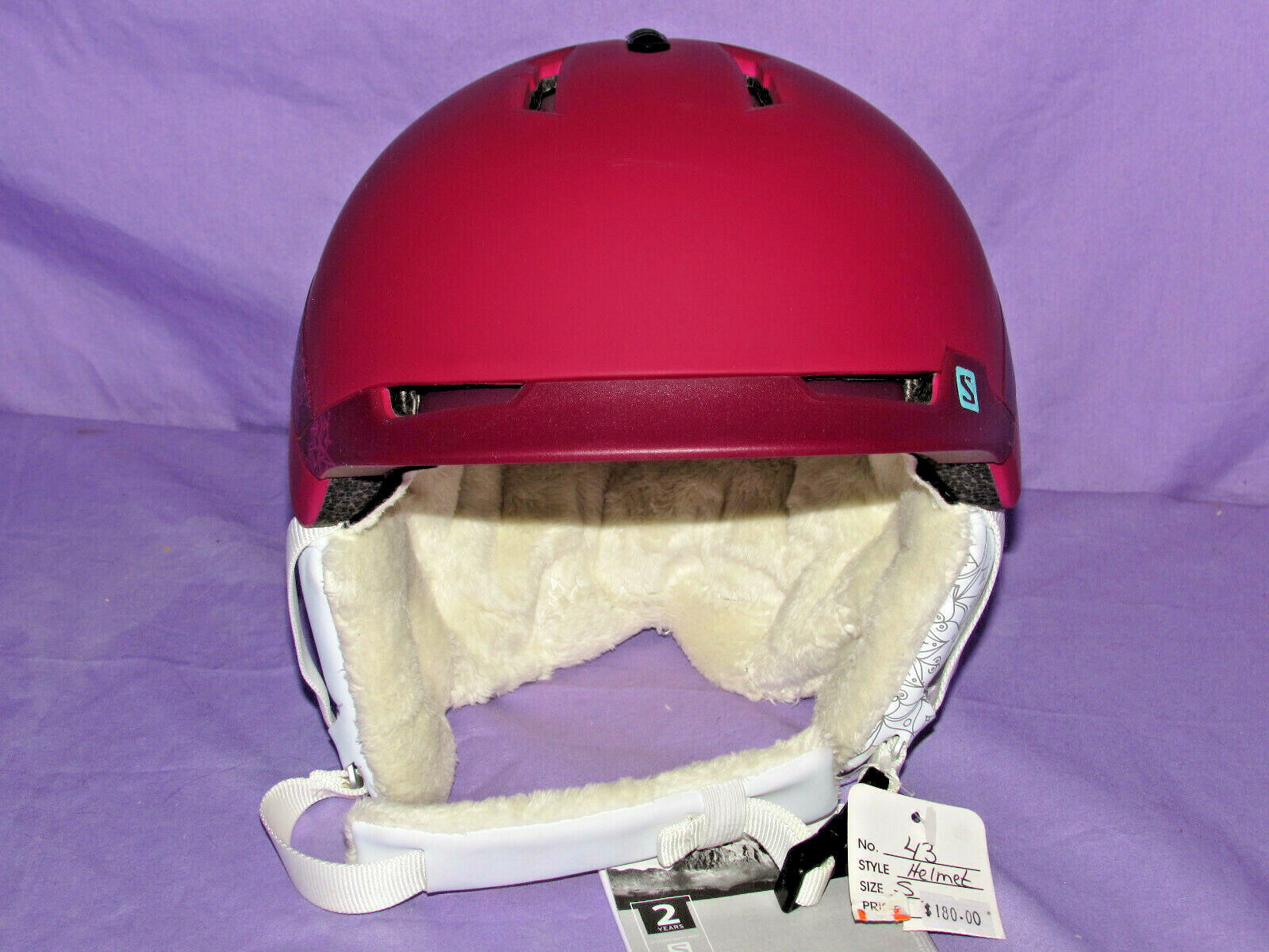 NUOVO CON ETICHETTE SALOMON QUEST W casco da snowboard da donna da sci taglia small 53 56 cm ~~