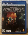 SONY Playstation Vita PSVita Minecraft w/case Japan USED EXCELLENT MOJANG
