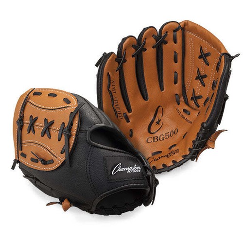 Champion RHT 10.5 Inch Baseball Mitt Glove New Black CBG500 - Picture 3 of 3