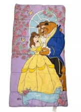 Vintage 1990s Disney Beauty and the Beast Kids Children’s Sleeping Bag