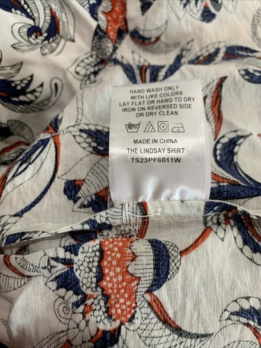 The Shirt Womens Floral Print Long Sleeve Top, Size XL - 第 8/9 張圖片