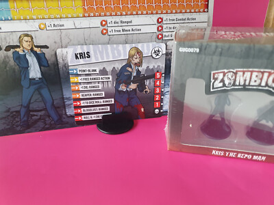 Zombicide 2nd Edition - Survivor KRIS - Kickstarter  inkl. Card 1st Ed TOP