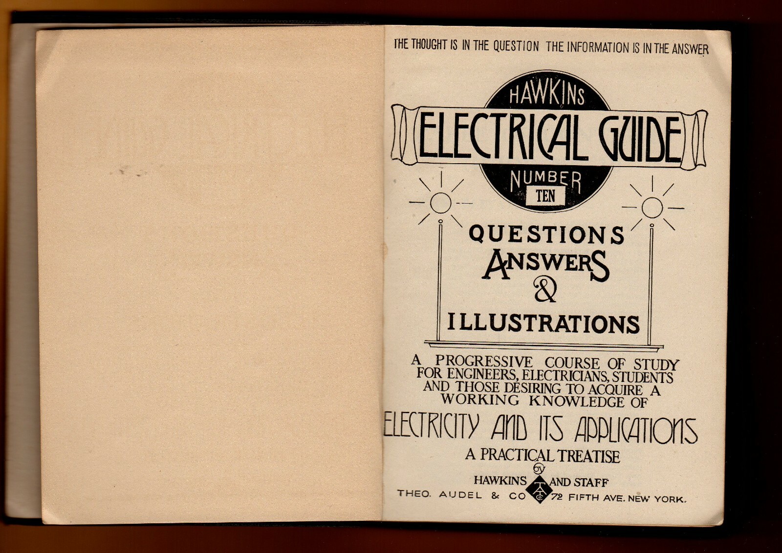 Hawkins Electrical Guide 10(Questions, Answers & Illustrations)Book