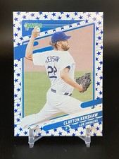 Clayton Kershaw 2021 Donruss SP Independence Day #105 Los Angeles Dodgers