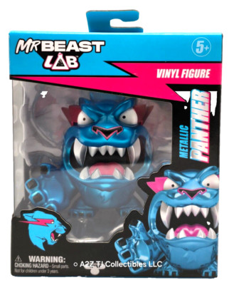 Mr Beast Lab Vinyl Figure The Metallic Panther Chase New in