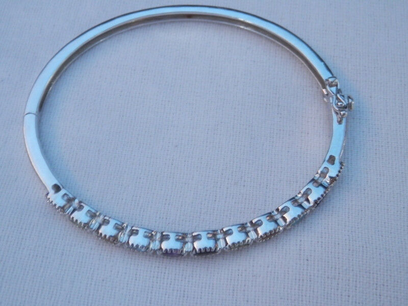 Sterling Silver 925 Multi Colored Gemstone Bracelet  7.5\