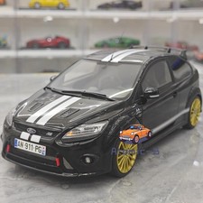 OttO 1/18 FORD FOCUS MK2 limited edition resin car model black and white stripes