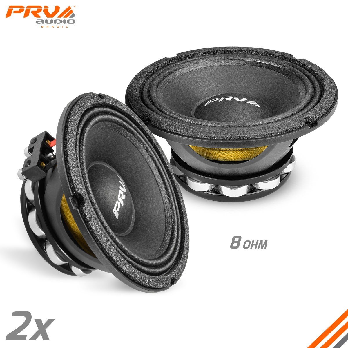 2x PRV Audio 6MR500-NDY Midrange Neodymium 6.5