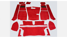 Claret Red Carrelli Hessian Backed Interior Carpet Set Fits MG MGB Roadster