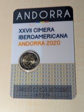Andorra, 2 Euro, 2020, Ibero Amerikanischer Gipfel, Coincard.