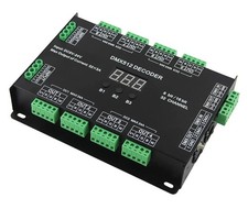 DMX 512 Controller 5-24V RGBW LED Light 8 Bit/16 Bit 32 Channel Decoder Dimmer