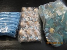 Large Lot of Hispanic Baby Shower Decorations, Diaper Pins, Babies, Bottles etc.