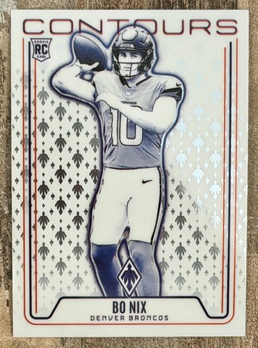 Bo Nix #CON-BNX 2024 Panini Phoenix Contours card