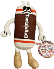 SOFT TOOTSIE ROLL CANDY 12" Sweet Plush STUFFED ANIMAL Toy NEW Sweet Kids