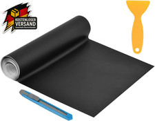 Auto Folie Selbstklebend Matt Schwarz Innenraum Lackschutzfolie Blasenfrei Set 3