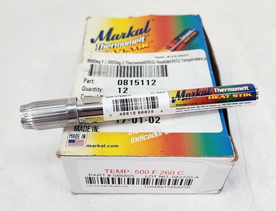Lot of 8  Markal 86805 Thermomelt Heat Stick Temp 500°F - 260°C The Big Stik!