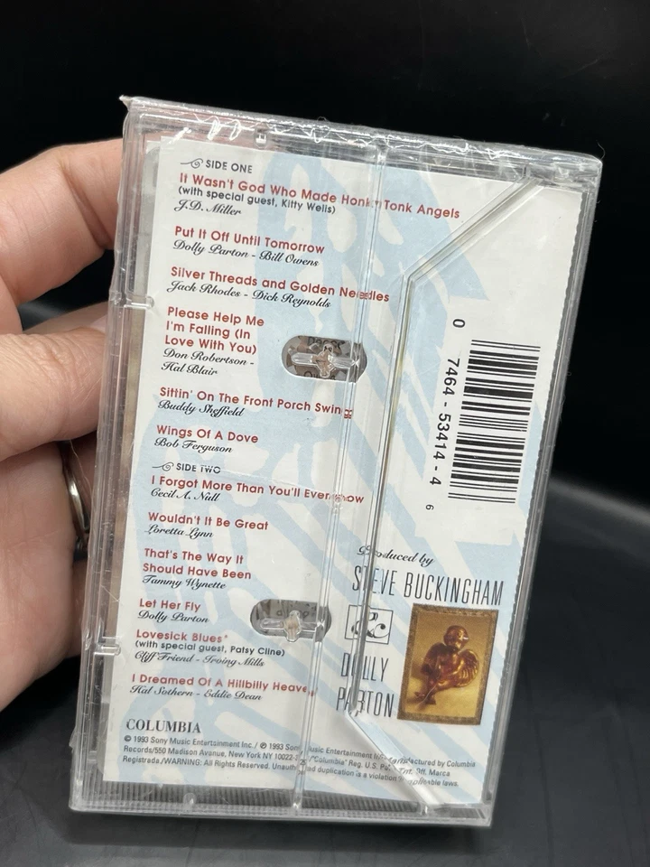 Dolly Parton Loretta Lynn Tammy Wynette Honky Tonk Angels Sealed Cassette Tape - Image 4 of 4