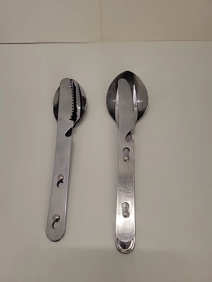 Two Coghlan's 3 Piece Stainless Steel Camping Utensil Sets - Image 3 of 4