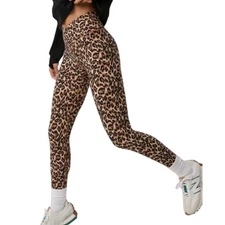 New OFFLINE By Aerie Womens Small Leopard Real Me High Waisted Crossover Legging