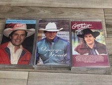 Lot Of 3 George Strait Cassettes Lead On Greatest Hits Greatest Hits Vol 2