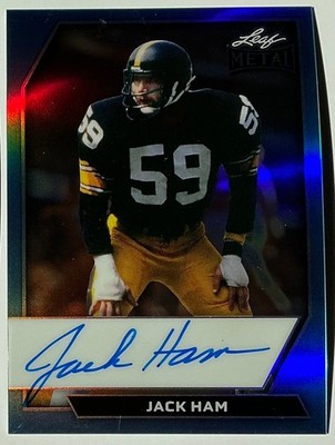 2026 Leaf Metal Jack Ham Auto Autograph Prismatic Blue On Card #d 4/7
