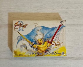Final Fantasy III Famicom FFIII JAPAN Complete CIB Box Manual Authentic Original