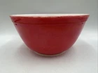 RARE Vintage Pyrex Primary Colors Red Nesting Mixing Bowl 402 1.5 Qt USA 1960's