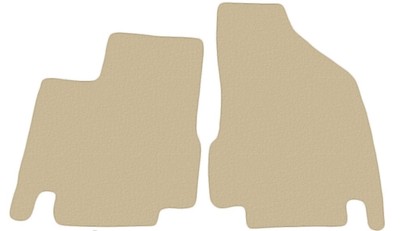 Front Autoteppiche Velour für Infiniti JX, QX60 2012-..., Beige x14 Rand