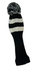 Universal Black White Pom Hybrid Headcover Preowned Condition Great